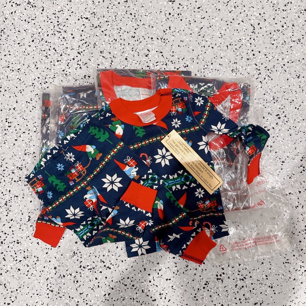 NWT Hanna Andersson Gnome Sweet Gnome Holiday Pajama Family Set 6 pieces